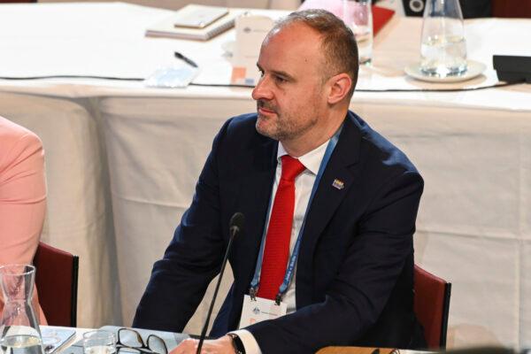 ACT chief minister Andrew Barr at the Jobs And Skills Summit in Canberra, Australia, on Sept. 1, 2022. (Martin Ollman/Getty Images)