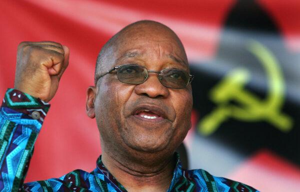 A file image of Jacob Zuma at a rally celebrating the South African Communist Party's 85th anniversary in Pietermaritzburg on July 30, 2006. Zuma served as South African president from 2009 to 2018. He was also the president of the African National Congress (ANC) between 2007 and 2017. (Alexander Joe/AFP via Getty Images)