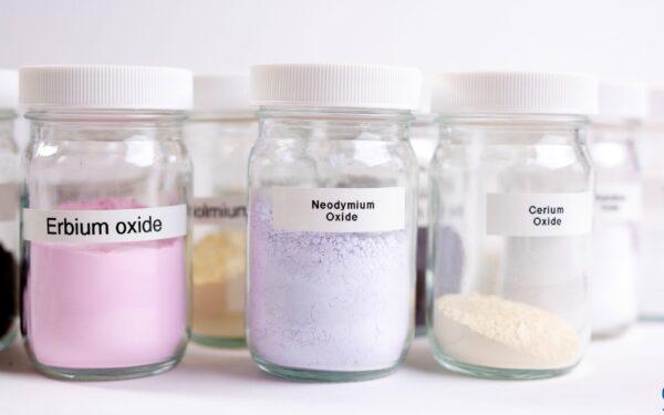 Various rare earth oxides. (Saskatchewan Research Council)