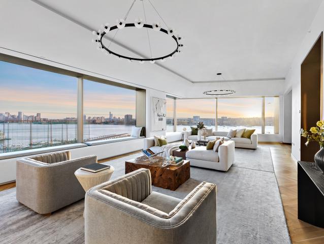 A Manhattan condo listed at $16.5 million. (Courtesy of Douglas Elliman Real Estate)