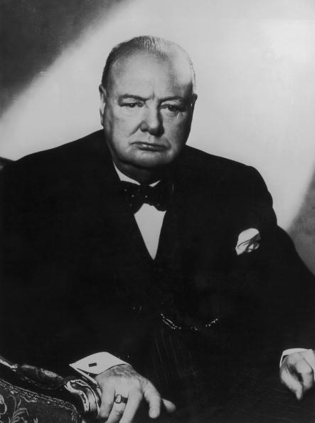 Portrait of Winston Churchill, circa 1942, sitting in an armchair. (Express/Express/Getty Images)