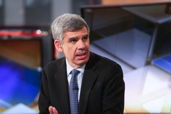 Mohamed El-Erian, Chief Economic Adviser of Allianz appears with Maria Bartiromo on "Mornings With Maria" on the FOX Business Network in New York on April 29, 2016. (Rob Kim/Getty Images)