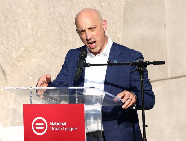 Jonathan Greenblatt attends Urban League Fights for You Rally on Civil Rights, Hate Crimes, Women's Rights & Economic Justice in Washington, D.C., on July 20, 2022. (Arturo Holmes/Getty Images for National Urban League)