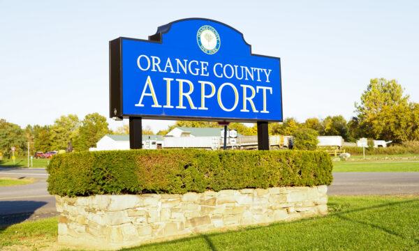 Orange County Airport in Montgomery, N.Y., on Oct. 11, 2022. (Cara Ding/The Epoch Times)
