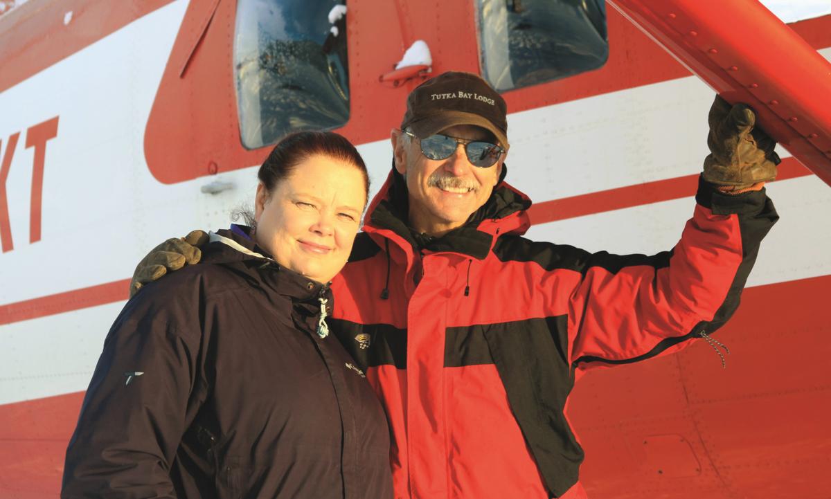 Kirsten and Carl Dixon, owners of Winterlake Lodge and Tutka Bay Lodge. (Courtesy of Within the Wild)
