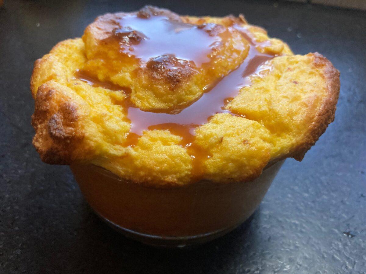 Drizzle this savory souffle with a tangy-sweet orange sauce for the ultimate orange meal. (Ari LeVaux)