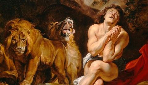 A detail of “Daniel in the Lions’ Den,” circa 1614–1616, by Peter Paul Rubens. Oil on canvas, 88 1/4 inches by 130 1/8 inches. National Gallery of Art, Washington. (Public Domain)