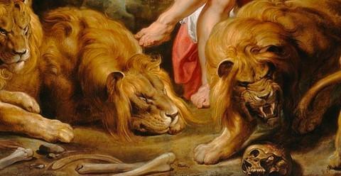 A detail of “Daniel in the Lions’ Den,” circa 1614–1616, by Peter Paul Rubens. Oil on canvas, 88 1/4 inches by 130 1/8 inches. National Gallery of Art, Washington. (Public Domain)