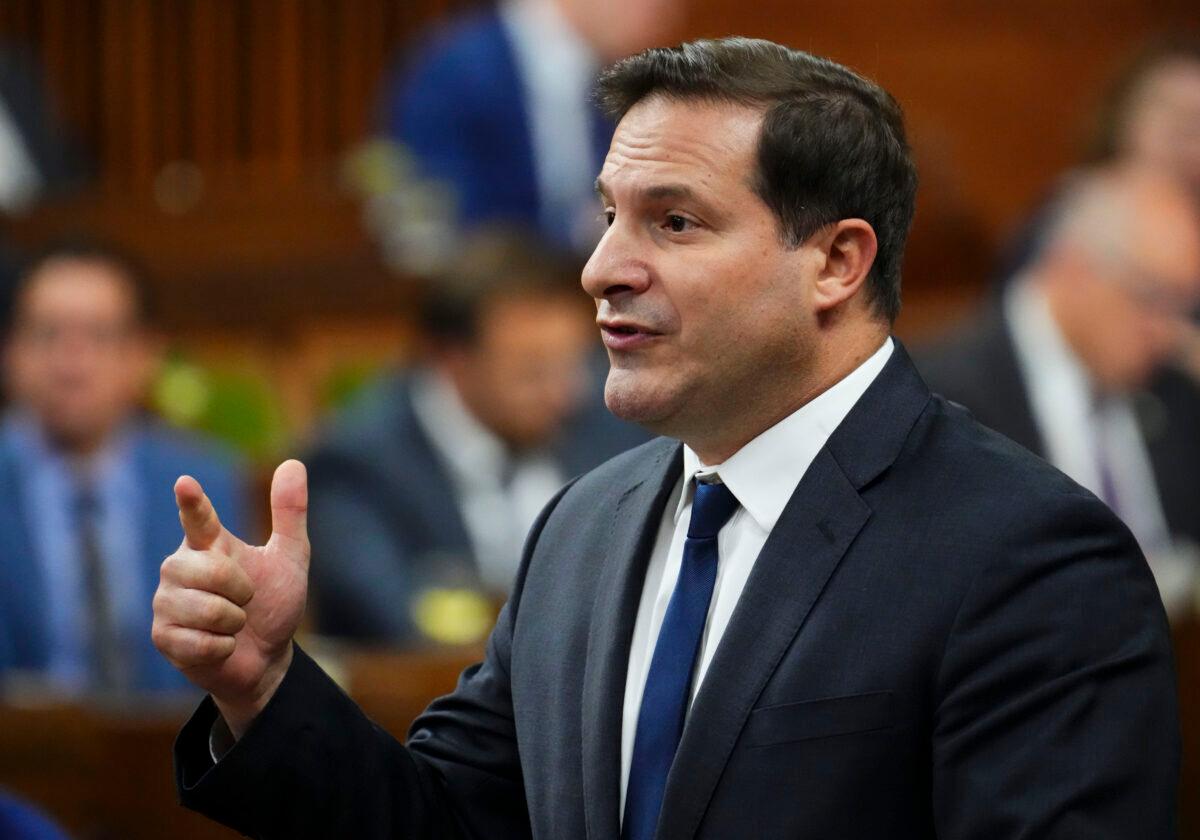 Minister of Public Safety Marco Mendicino speaks during question period in the House of Commons on Parliament Hill in Ottawa on Oct. 4, 2022. (Sean Kilpatrick/The Canadian Press)