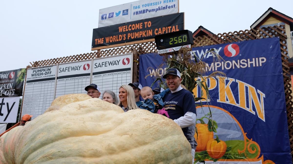 ‘I’m super thankful’: Owner of 2,560-Lb Pumpkin Sets New North American Record in Half Moon Bay Contest
