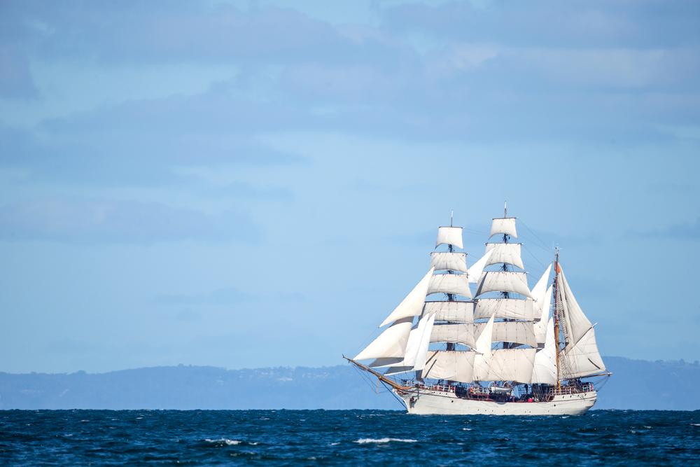 As a teenager, poet John Masefield set off for Chile on a sailing ship, the Gilcruix. (Ryan Fletcher/Shutterstock)
