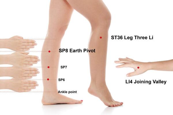 Constipation points. (Shutterstock/The Epoch Times)