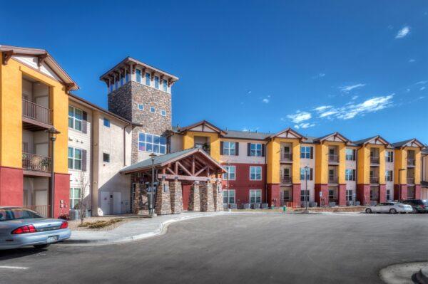 Auburn Ridge Senior Apartments in Castle Rock, Colo. The 90 units of affordable housing serve a mix of incomes, and have paved the way for more affordable housing in Douglas County. (Housing Colorado)