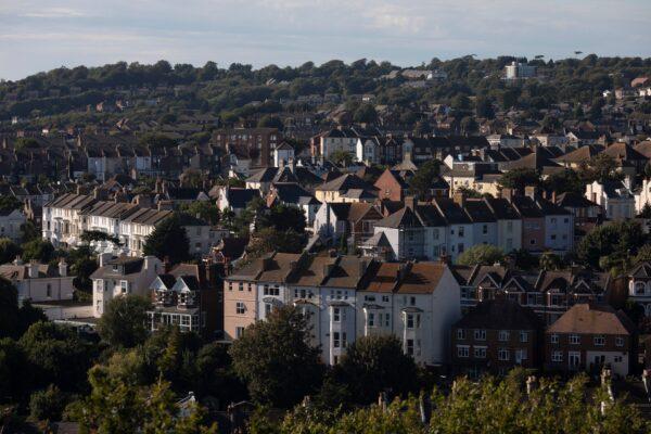 Rows of houses in Hastings, England, on Aug. 5, 2020. (Dan Kitwood/Getty Images)