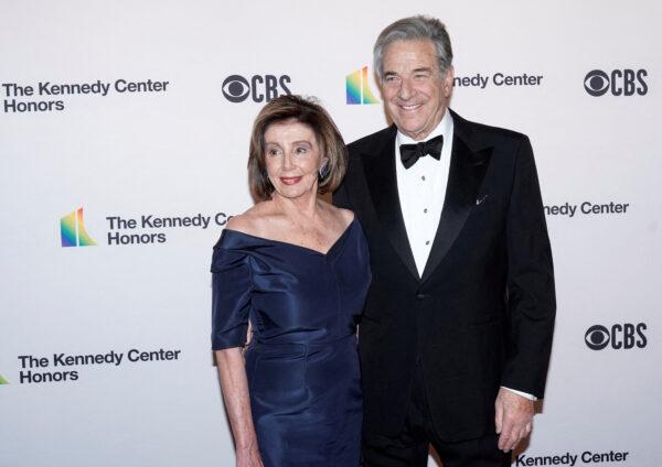 Speaker of the House Nancy Pelosi (D-Calif.) and her husband Paul Pelosi arrive for the 42nd Annual Kennedy Awards Honors in Washington on Dec. 8, 2019. (Joshua Roberts/Reuters)