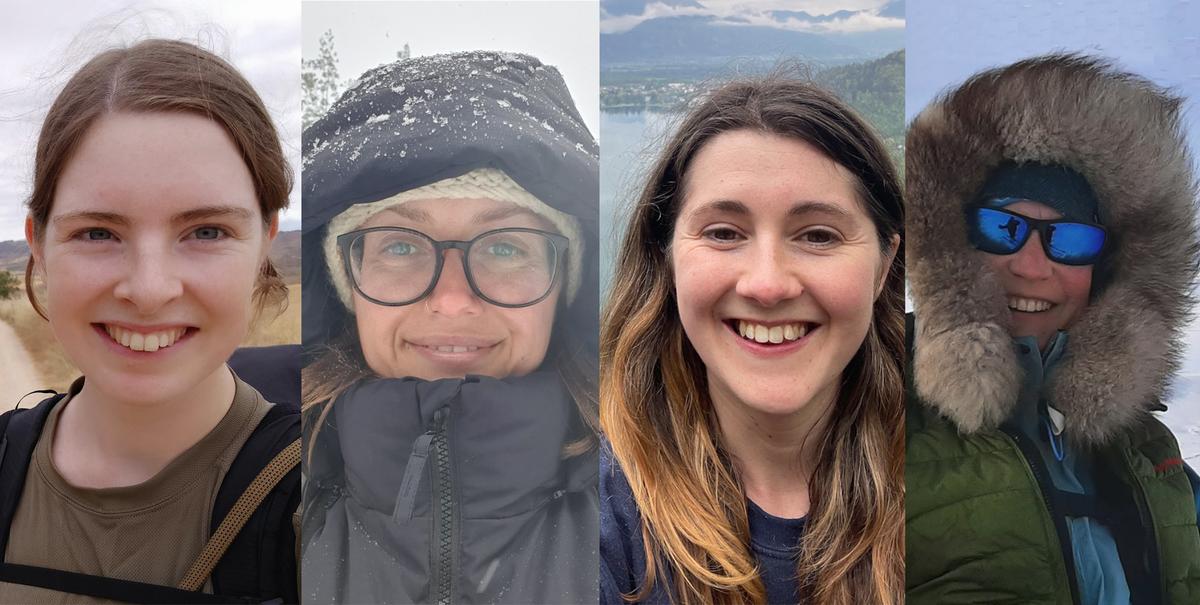 (L-R) Clare Ballantyne, Mairi Hilton, Natalie Corbett, and Lucy Bruzzone. (Courtesy of <a href="https://ukaht.org/">UK Antarctic Heritage Trust</a>)