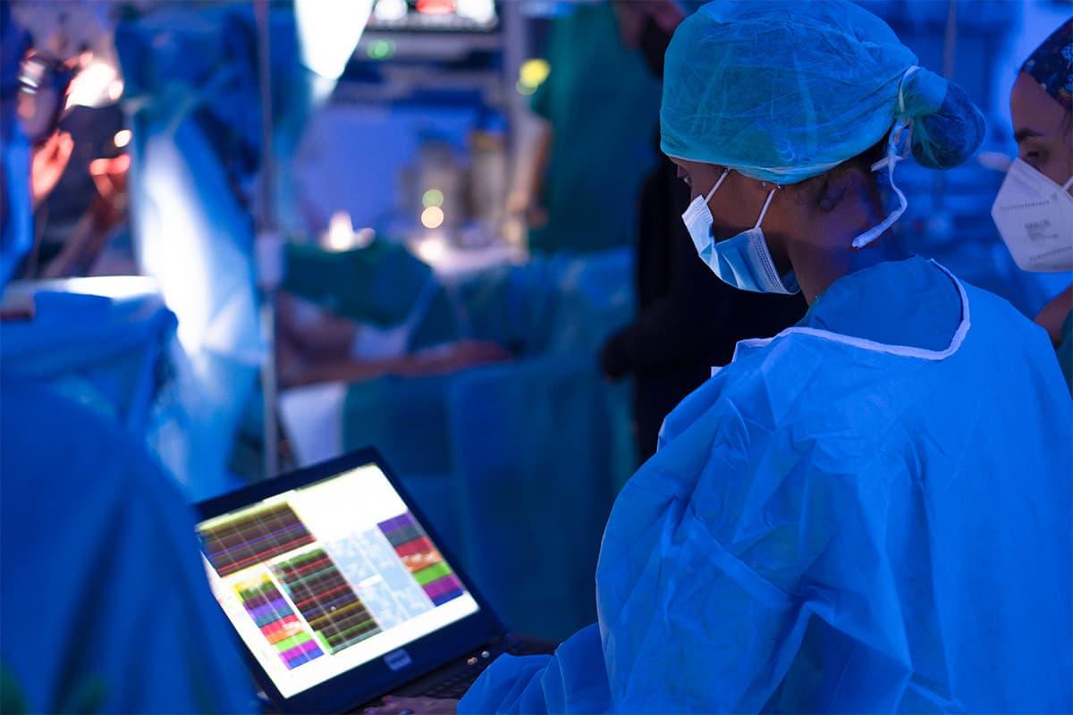 A surgical team perform brain surgery at a Rome hospital. (Courtesy of Paideia International Hospital)