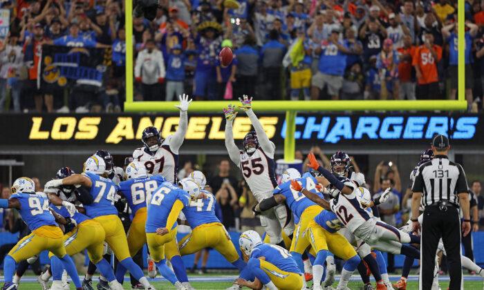 Late Turnover, Hopkins 4th Field Goal Gives Chargers OT Win