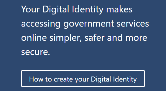 Screenshot of the Australian government's digital identity website on Oct. 17, 2022. (Screenshot via The Epoch Times)