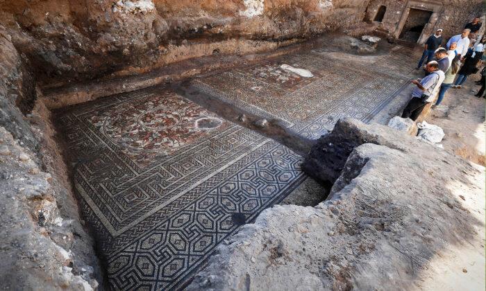 Researchers Unearth ‘Rare’ Roman Mosaic With Amazon Warriors and Neptune in Former Rebel Stronghold in Syria