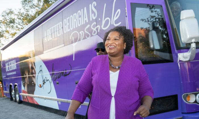 Abrams Exhorts Followers to Get Out the Vote