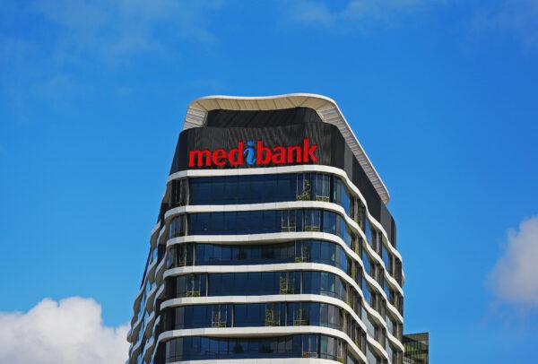 Medibank signage sits on top of the Medibank building in Melbourne, Australia, on Oct. 1, 2014. (Scott Barbour/Getty Images)