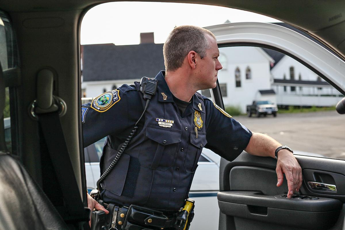 Sgt. Michael Nichols of the Cortland Police Department in southern New York state. (Whitney Nichols/Special to The Epoch Times)