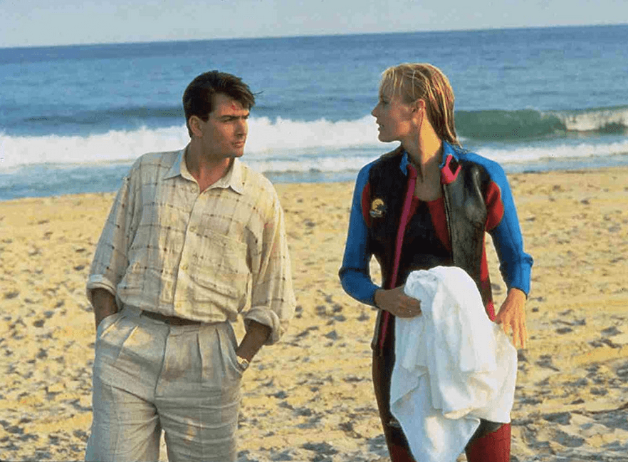 Charlie Sheen and Daryl Hannah in "Wall Street." (20th Century Fox)