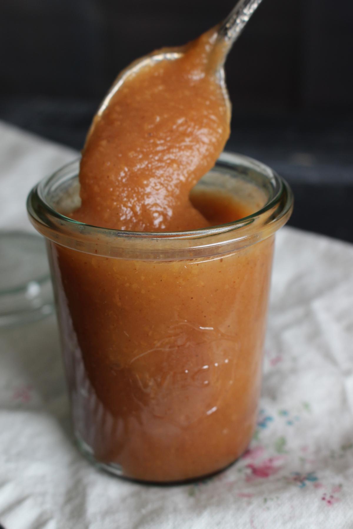 Velvety, warmly spiced apple butter goes well on toast, pancakes, and waffles—as well as grilled or roasted proteins. (Stephanie Thurow)