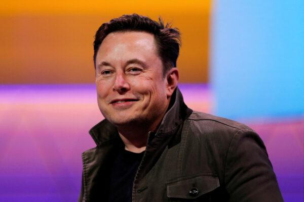 Twitter's Elon Musk, who also owns SpaceX, smiles at the E3 gaming convention in Los Angeles on June 13, 2019. (Mike Blake/Reuters)