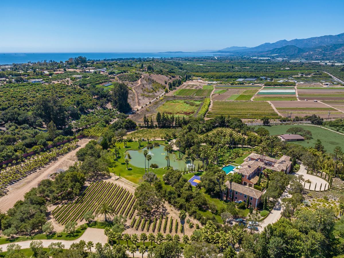 Prancing Horse Estate lies just a few minutes from Santa Barbara’s beaches. The 12.5-acre estate offers resort-style living. (Courtesy of Simon Berlyn for Sotheby’s International Realty)