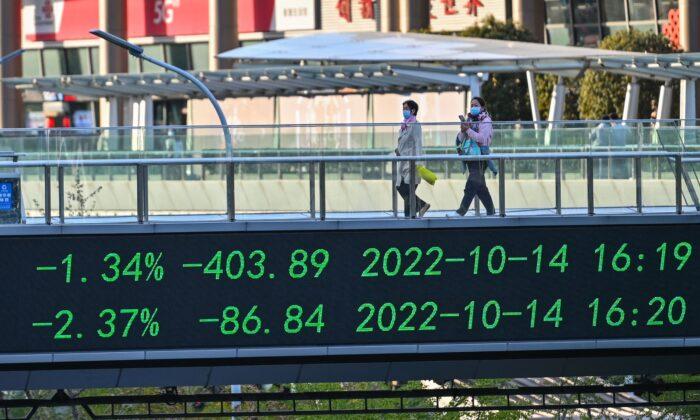 Foreign Investors Dump Chinese Stocks Amid CCP Regime’s Looming Financial Crisis