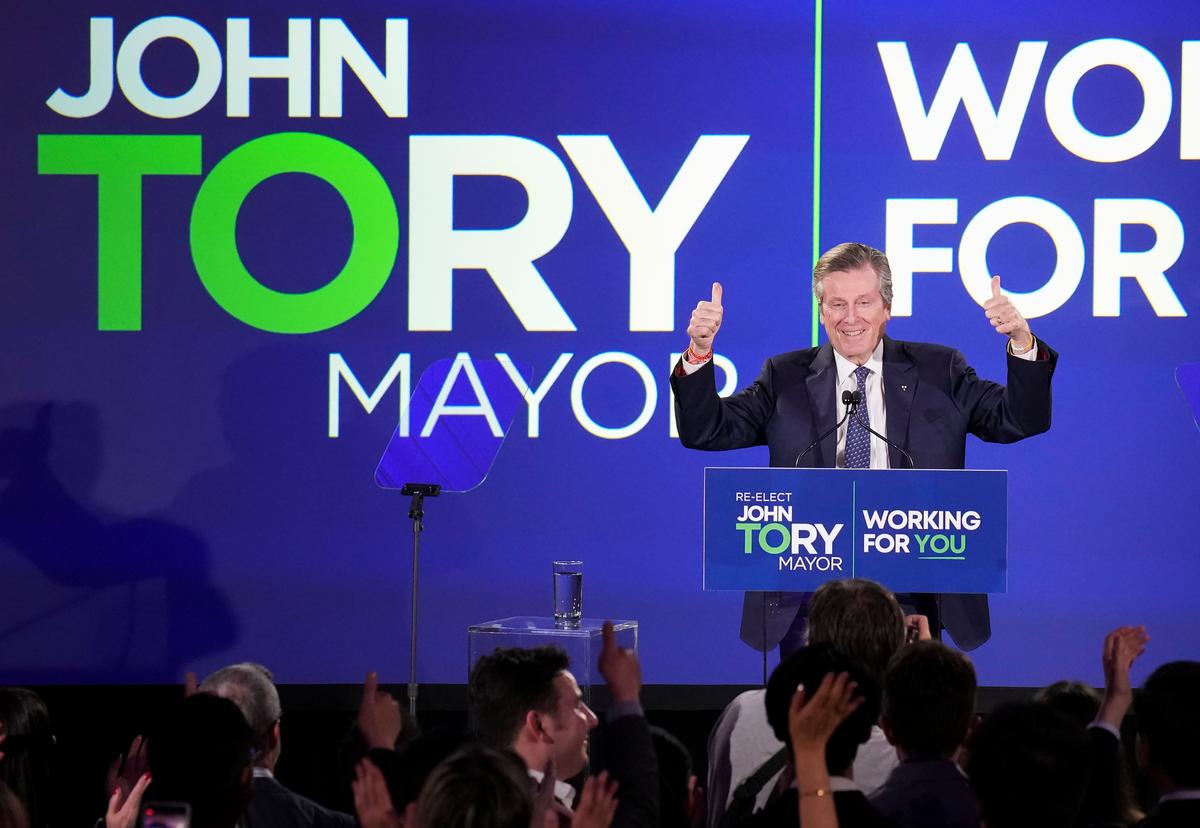 Mayor of Toronto Among Other Big-City Ontario Mayors Re-Elected