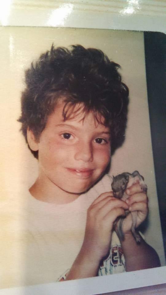 Paul aged 8 with his first rescued squirrel, Suzy. (Courtesy of <a href="https://www.instagram.com/stella.da.squirrel/">Paul Materasso</a>)
