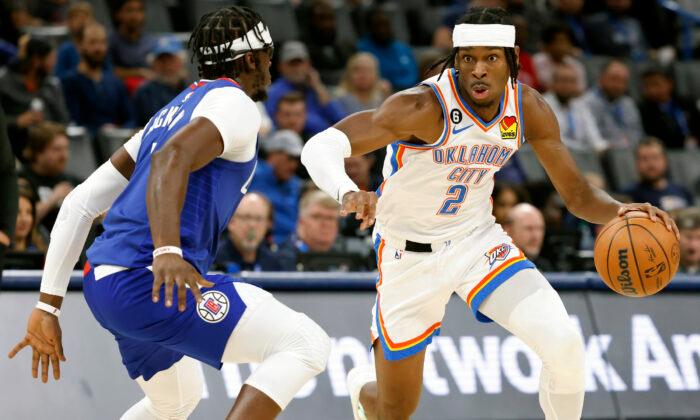 Gilgeous-Alexander’s 33 Help OKC Top Short-Handed Clippers