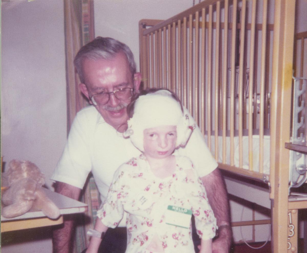 Dr. Francis Joel Smith with his adoptive father in the hospital. (Courtesy of <a href="https://www.facebook.com/francis.j.smith2">Francis J. Smith</a>)