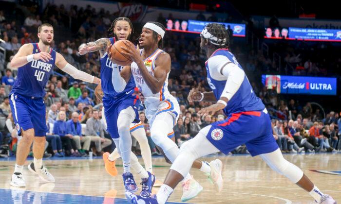 Gilgeous-Alexander Scores 24 as Thunder Beat Clippers Again