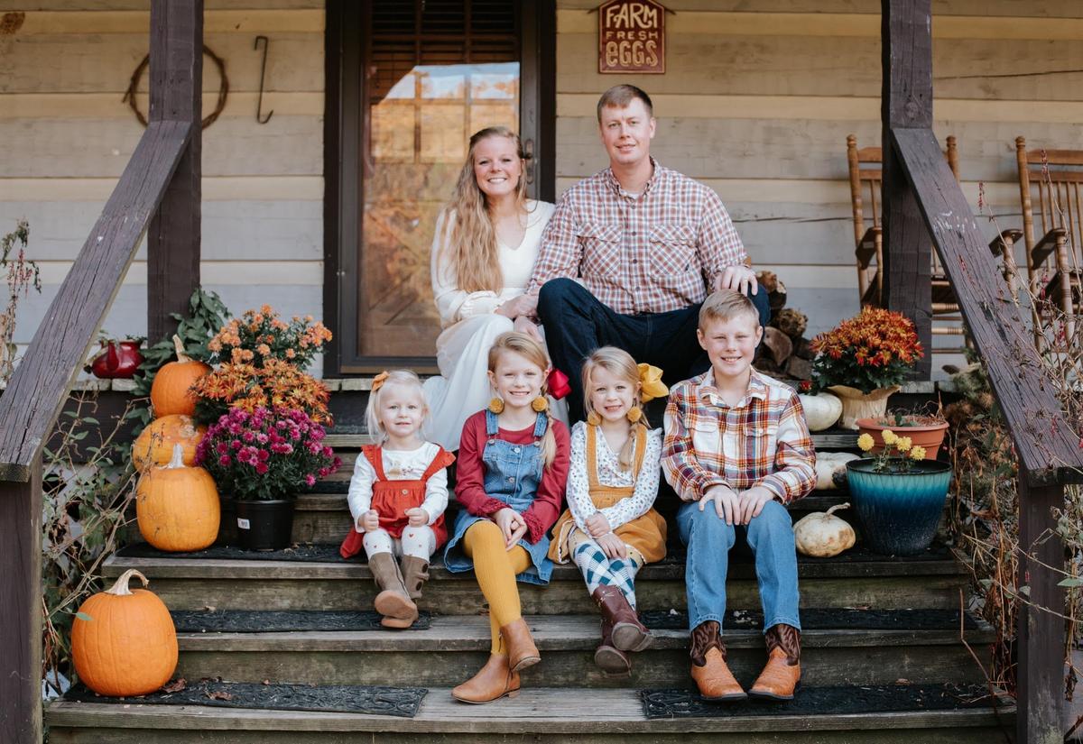 Cortney with her husband Samuel Black and their four kids. (Courtesy of The Tiffaney Lawson Company)