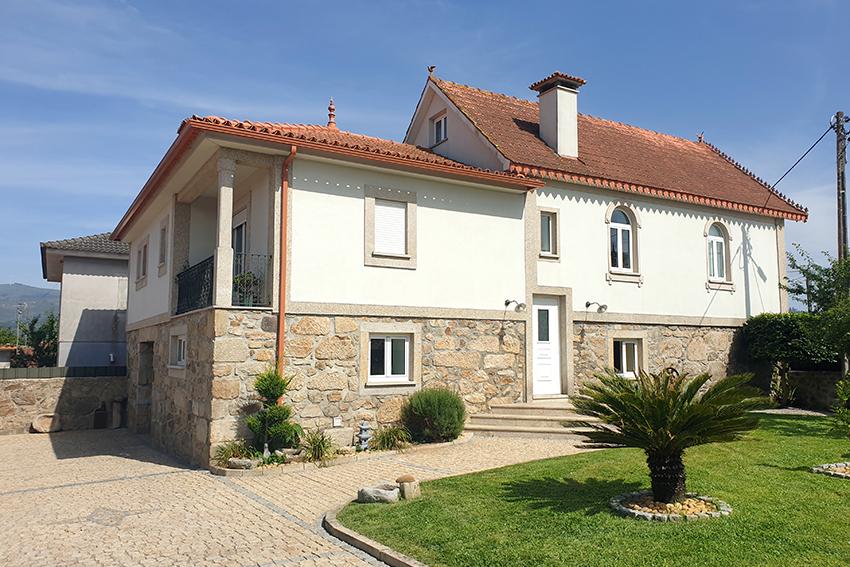 A three-bedroom colonial single-family home in Valenca, Portugal, listed for €315,000, or $314,000. (Courtesy of Infinite Solutions real estate, Portugal)
