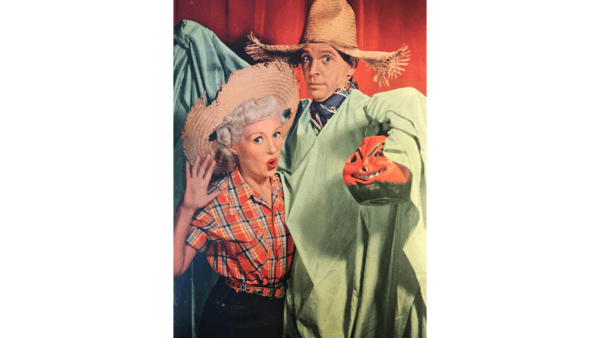 Kitty and Dan Moran (Betty Grable and Dan Dailey) perform a Halloween musical number for the Pringle children in "My Blue Heaven." (20th Century Fox)
