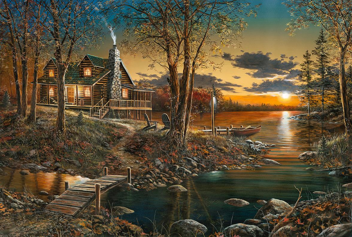 The painting "Comforts of Home" depicts a serene private place where one wouldn't mind being oneself. (Courtesy of <a href="https://www.jimhanselart.com/">Jim Hansel</a>)