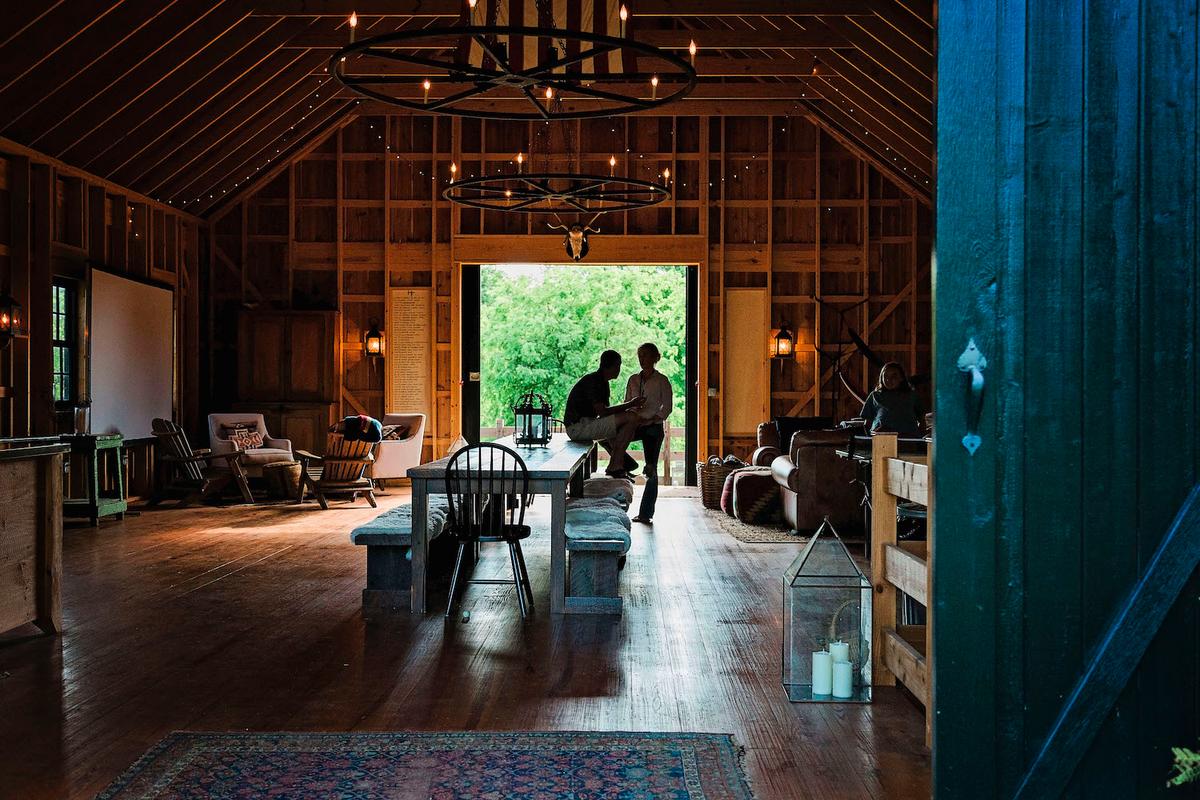The top floor of the barn, which the family uses to gather with their relatives and friends. (Courtesy of <a href="https://www.hungry4home.com/">Ruth McKeaney</a>)