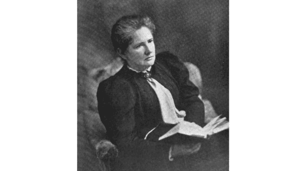 Author of "The Shed Chamber" Laura E. Richards, circa 1902, The Critic. (Public Domain)