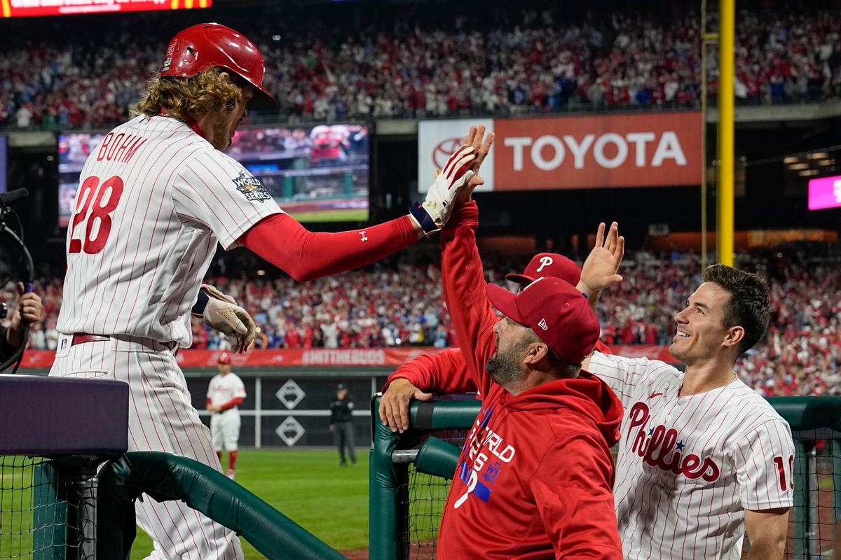 Harper, Phillies Tie World Series Mark With 5 HR, Top Astros