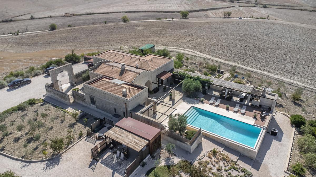 Located on a hilltop outside Matera, Italy, the property affords a commanding view of historic and beautiful surroundings. (Courtesy of Sotheby’s Concierge Auctions)
