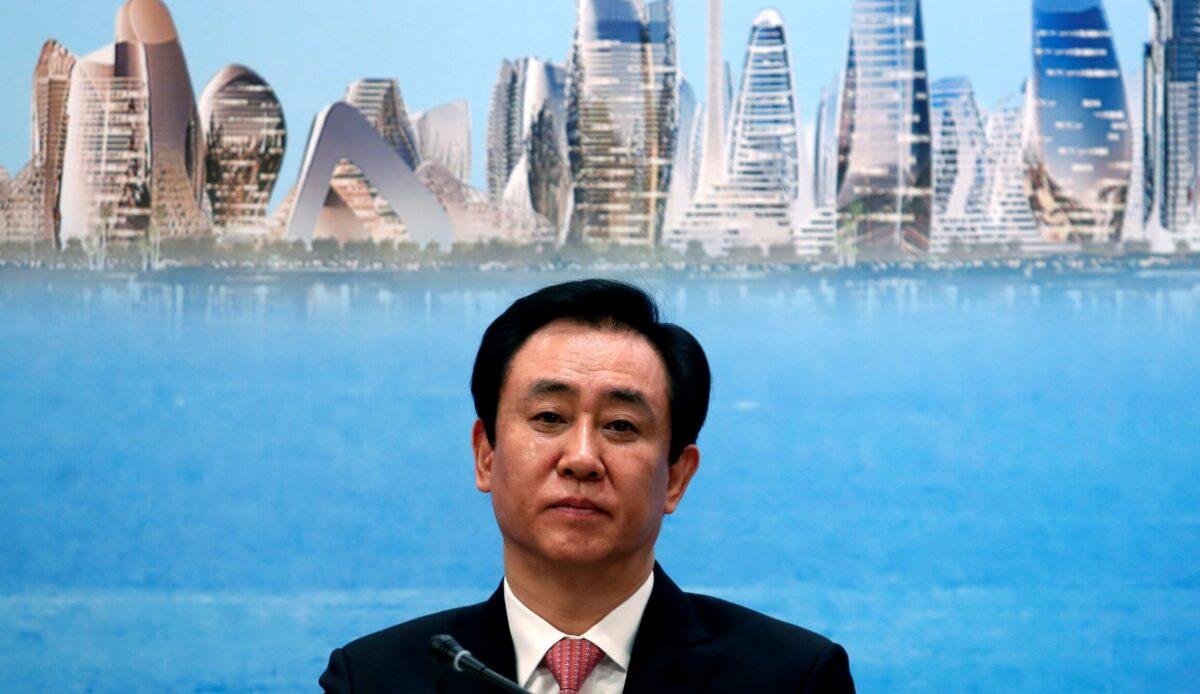 China Evergrande Group chairman Hui Ka Yan attends a news conference on the property developer's annual results in Hong Kong on March 28, 2017. (Bobby Yip/Reuters)