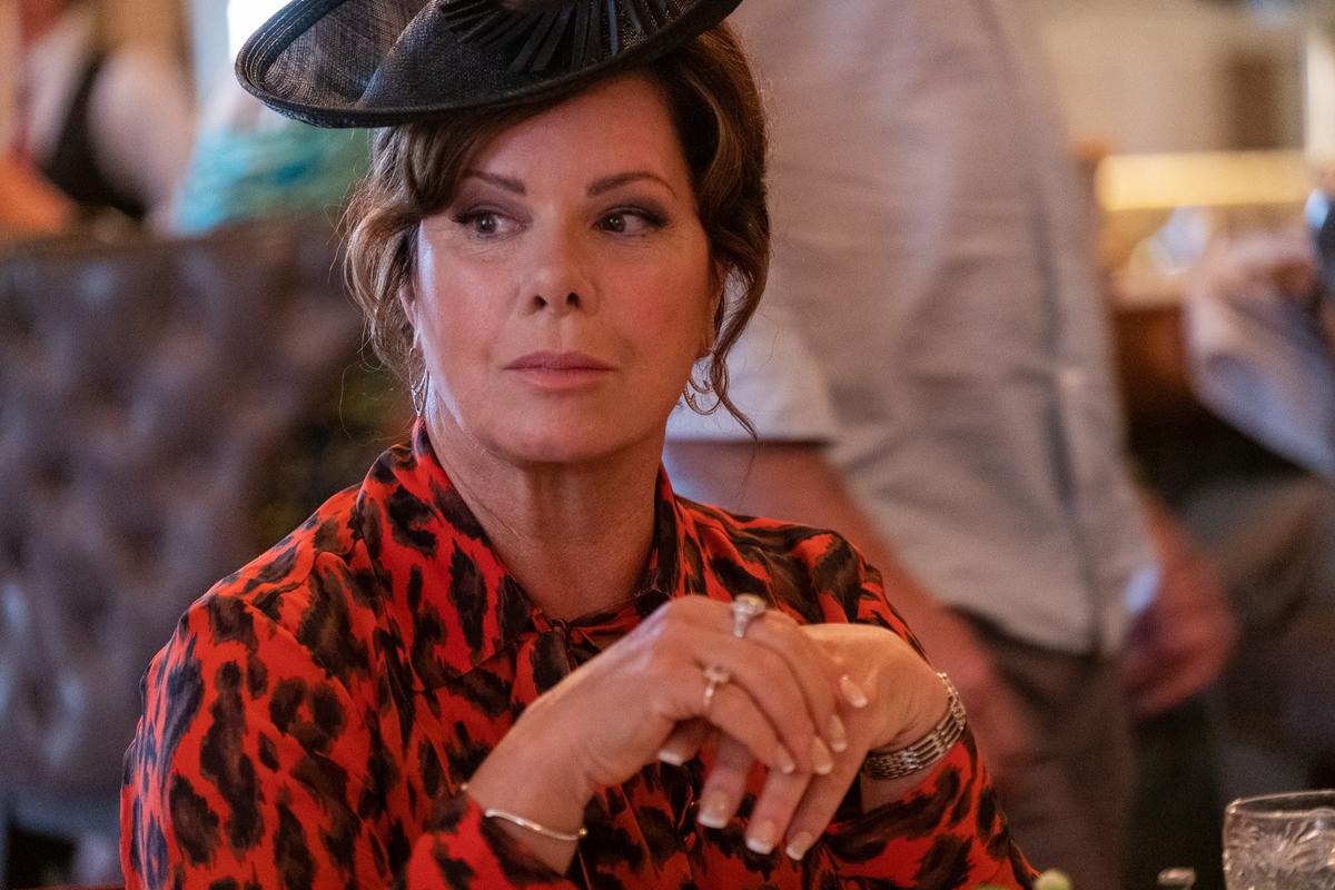 The Countess (Marcia Gay Harden) in "Confess, Fletch." (Miramax/Paramount Pictures)