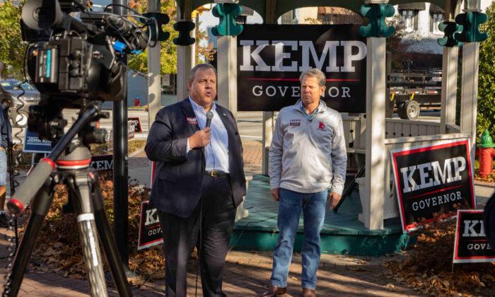 Former NJ Gov. Christie Joins Brian Kemp on Campaign Trail