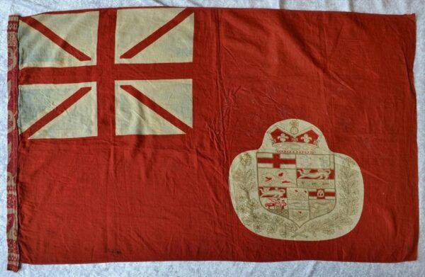 A Red Ensign flag is seen in an undated handout photo. The 80th anniversary of ill-fated battle of Dieppe will be commemorated during this year’s national Remembrance Day ceremony with a mysterious flag that was supposedly carried into battle by a Canadian killed in the attack. (The Canadian Press/HO-Canadian Legion)
