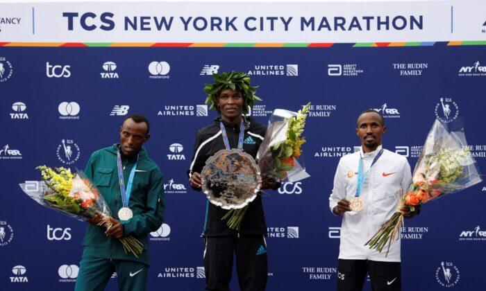 Chebet and Lokedi of Kenya Win NYC Marathon Races in Debuts
